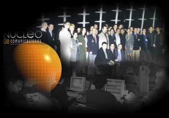El equipo de Núcleo de Comunicaciones en el año 2000